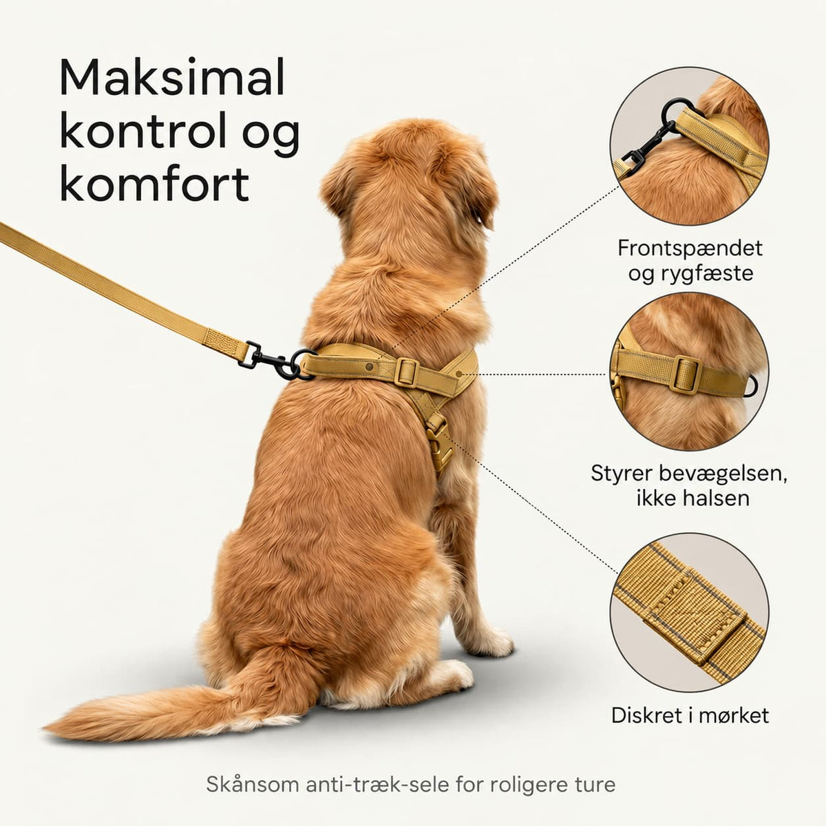 Antitræksele til hund