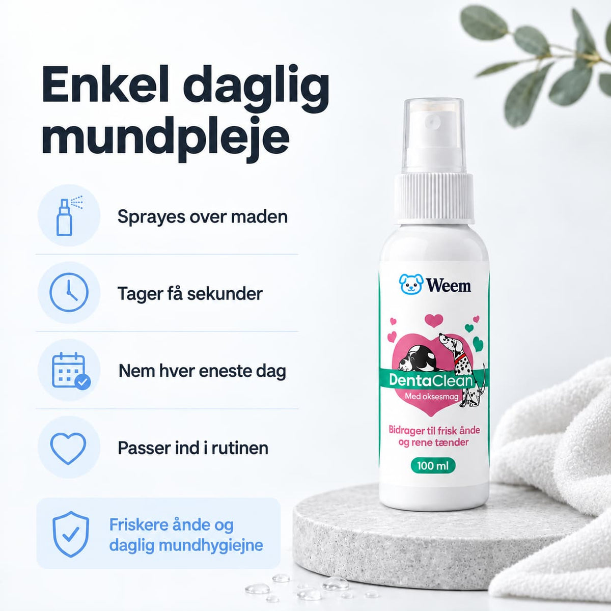 DentaClean- Tandplejespray til hund