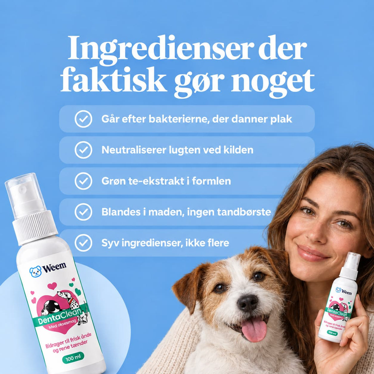 DentaClean- Tandplejespray til hund