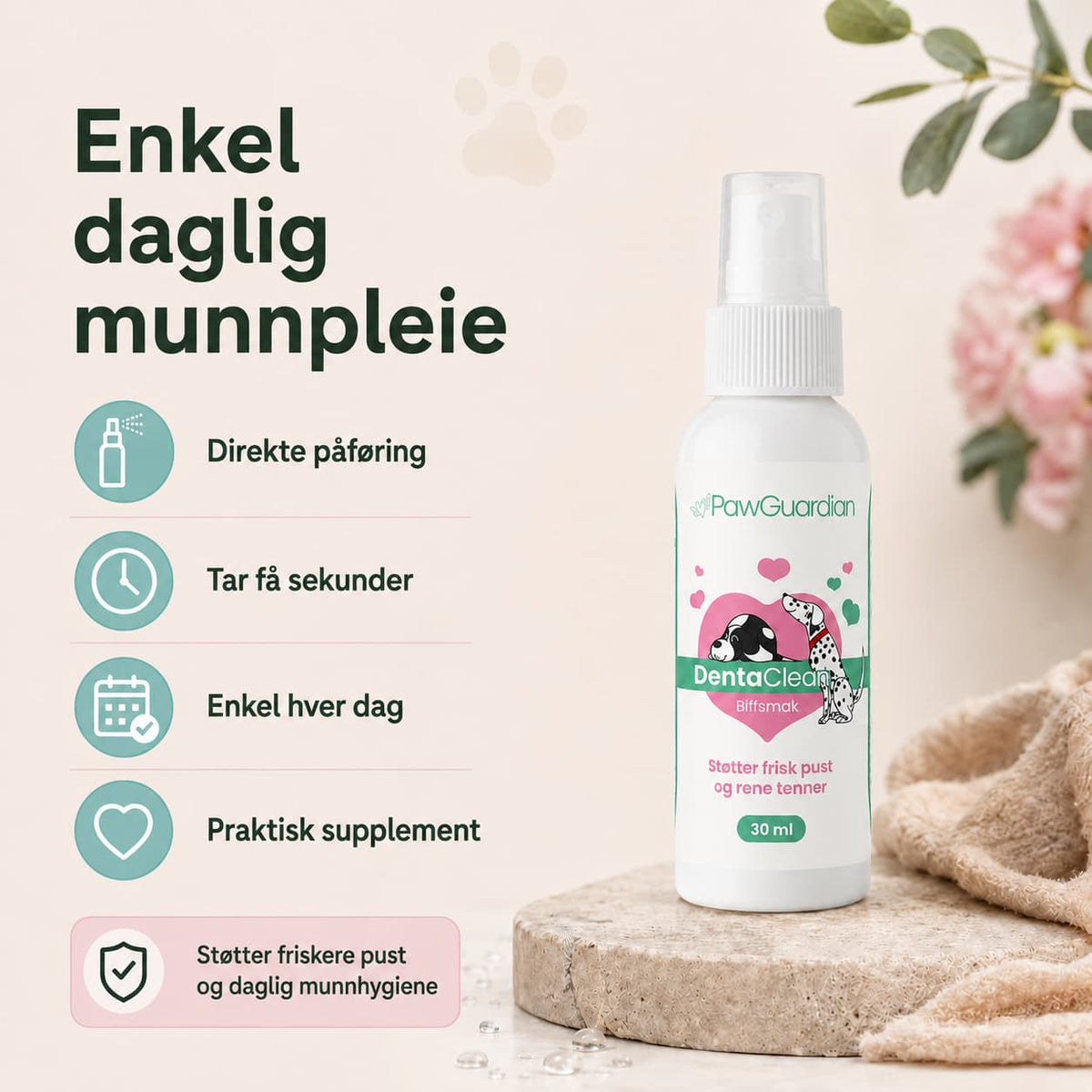 DentaClean – Kjøp 1, få 1 ekstra GRATIS (2 flasker)