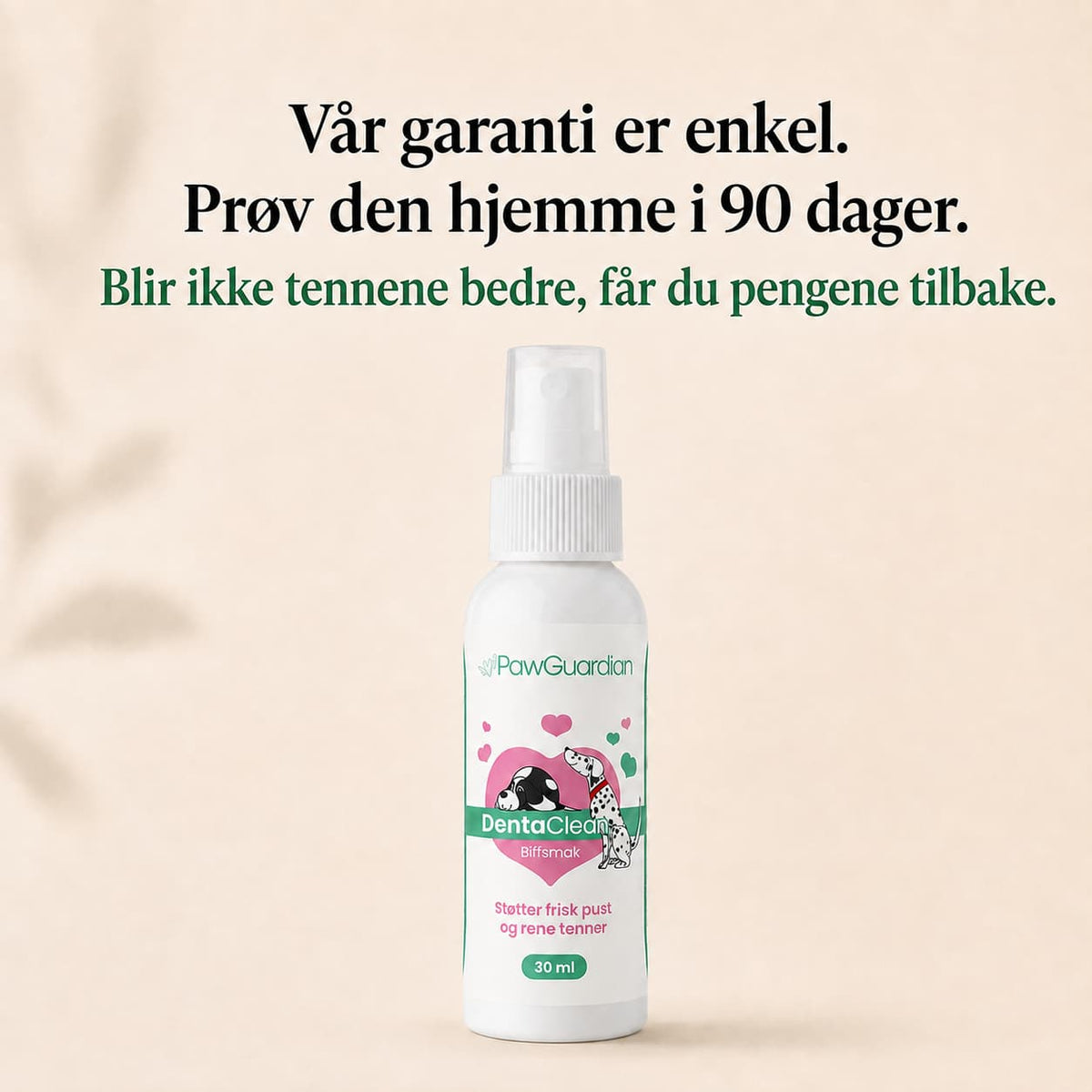 DentaClean – Kjøp 1, få 1 ekstra GRATIS (2 flasker)